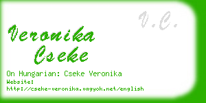 veronika cseke business card